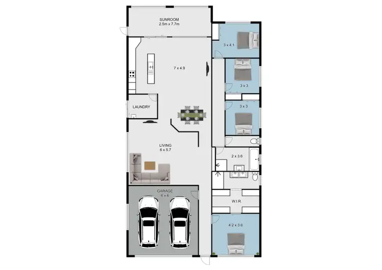 Floorplan of Homely house listing, 5 Tahlee Place, Medowie NSW 2318