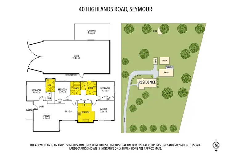Floorplan of Homely house listing, 40 Highlands Road, Seymour VIC 3660