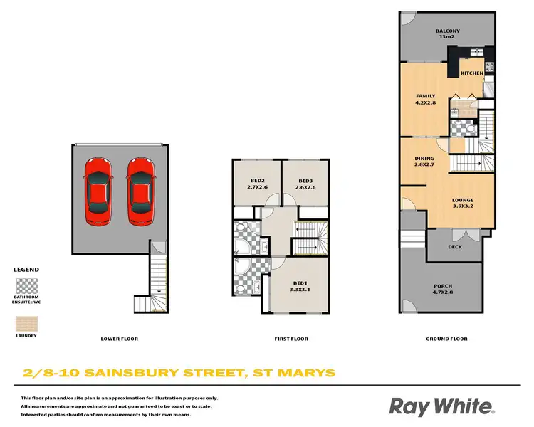 Floorplan of Homely townhouse listing, 2/8-10 Sainsbury Street, St Marys NSW 2760