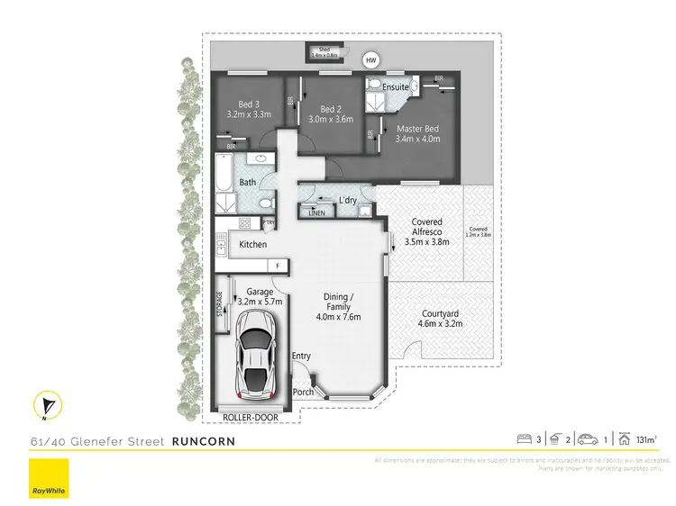 Floorplan of Homely villa listing, 61/40 Glenefer Street, Runcorn QLD 4113