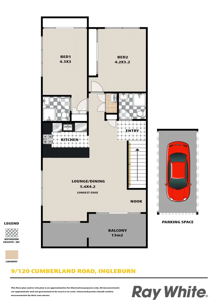 Floorplan of Homely villa listing, 9/120-122 Cumberland Road, Ingleburn NSW 2565