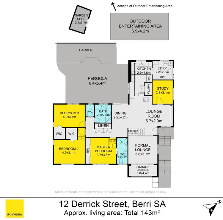 Floorplan of Homely house listing, 12 Derrick Street, Berri SA 5343