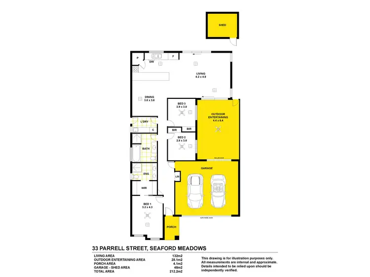 Floorplan of Homely house listing, 33 Parrell Street, Seaford Meadows SA 5169