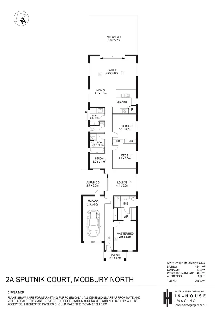 Floorplan of Homely house listing, 2A Sputnik Court, Modbury North SA 5092