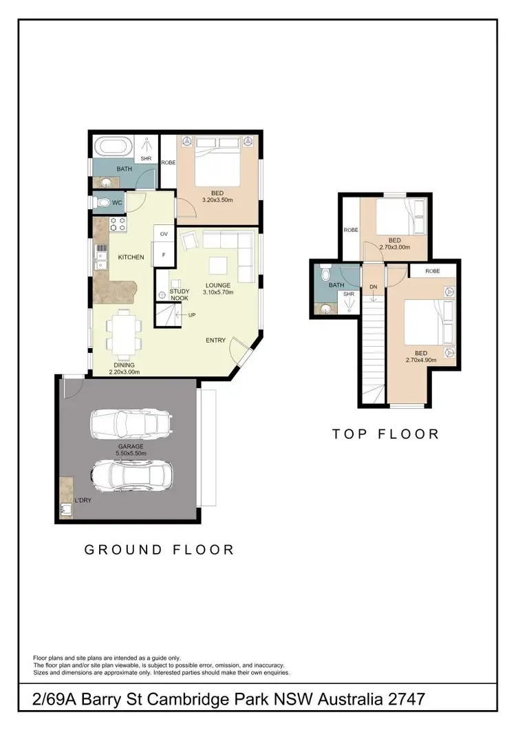 Floorplan of Homely house listing, 2/69a Barry Street, Cambridge Park NSW 2747