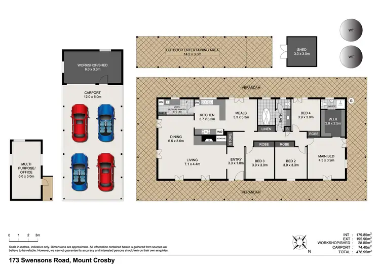 Floorplan of Homely rural property listing, 173 Swensons Road, Mount Crosby QLD 4306