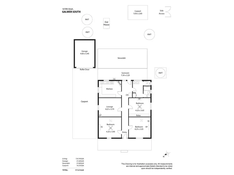 Floorplan of Homely other listing, 18 Fifth Street, Gawler South SA 5118