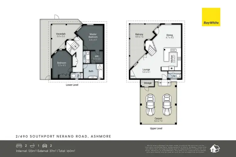 Floorplan of Homely house listing, 2/490 Nerang Road, Ashmore QLD 4214