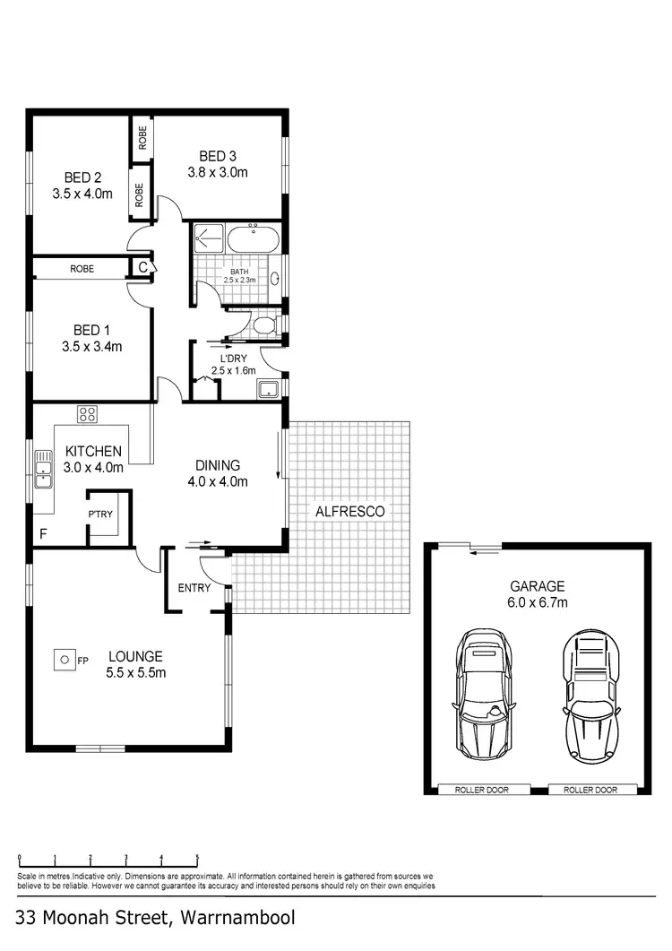 Floorplan of Homely house listing, 33 Moonah Street, Warrnambool VIC 3280