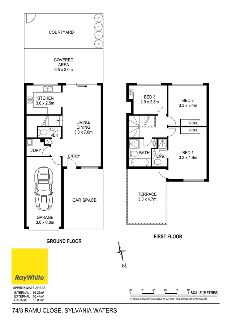 Floorplan of Homely townhouse listing, 74/3 Ramu Close, Sylvania Waters NSW 2224