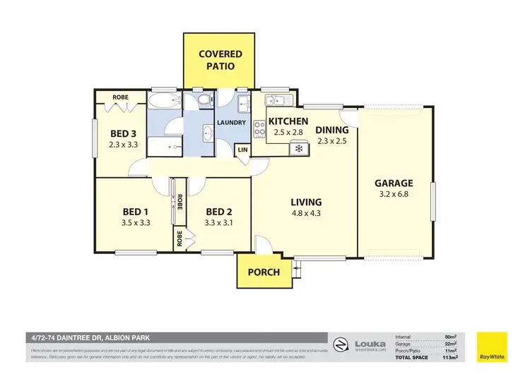 Floorplan of Homely house listing, 4/72-74 Daintree Drive, Albion Park NSW 2527
