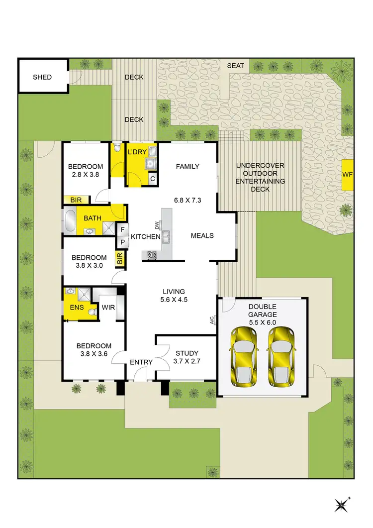Floorplan of Homely house listing, 18 Merlot Street, Waurn Ponds VIC 3216