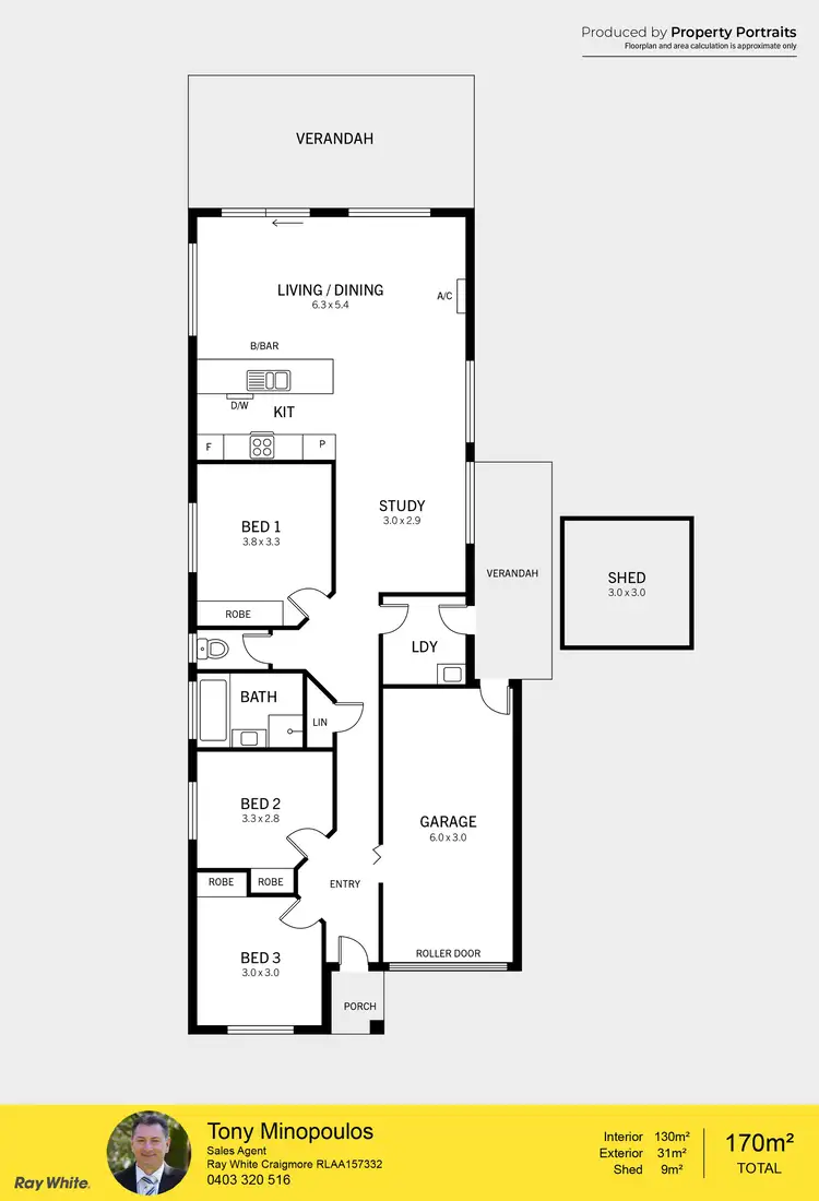 Floorplan of Homely house listing, 3 Gemini Drive, Munno Para West SA 5115