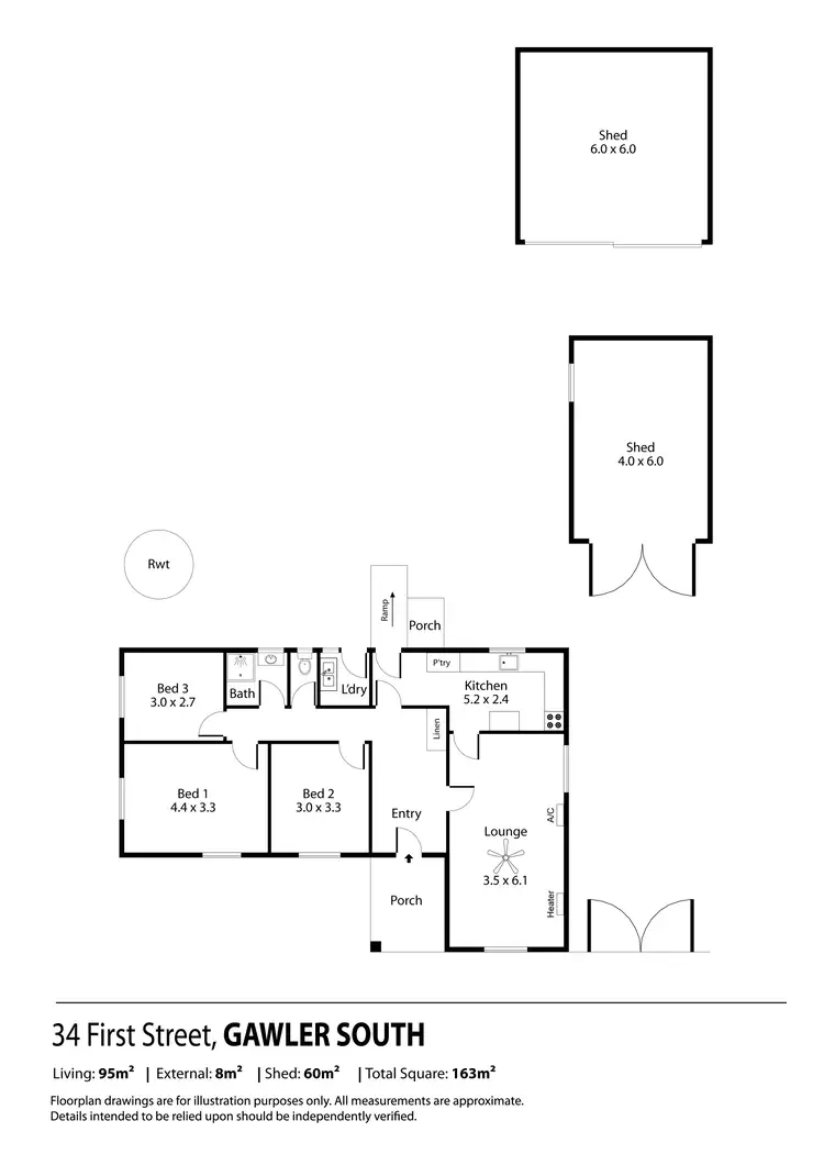 Floorplan of Homely house listing, 34 First Street, Gawler South SA 5118