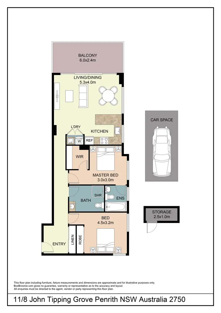 Floorplan of Homely apartment listing, 11/8 John Tipping Grove, Penrith NSW 2750