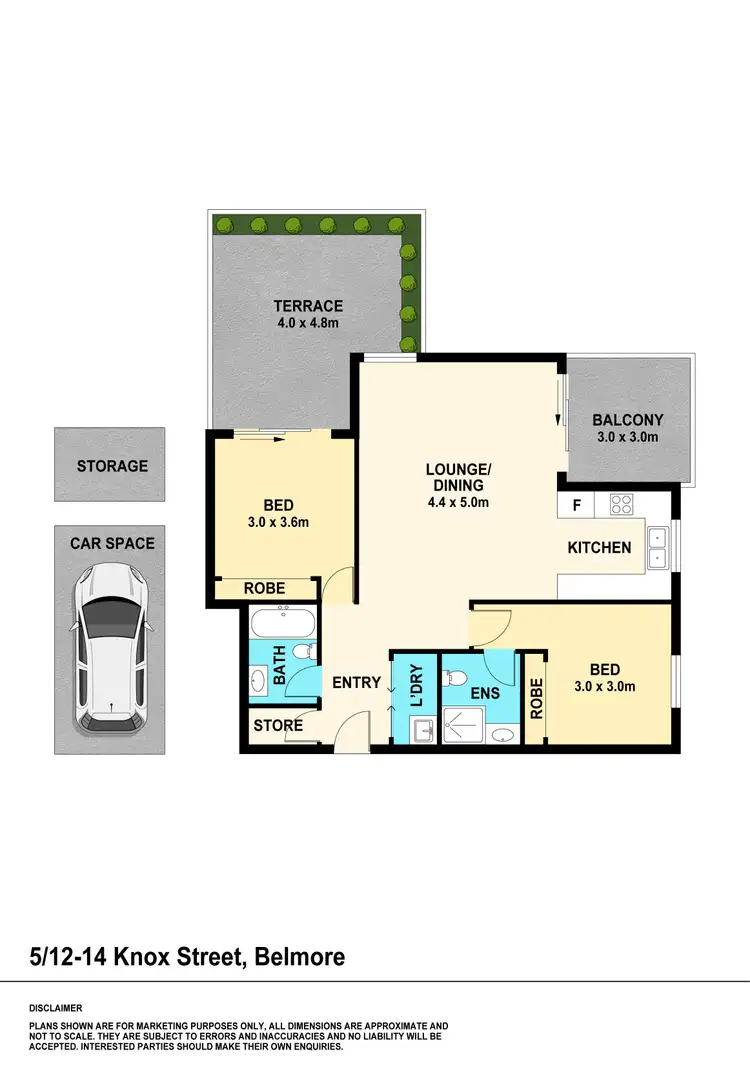 Floorplan of Homely apartment listing, 5/12-14 Knox Street, Belmore NSW 2192