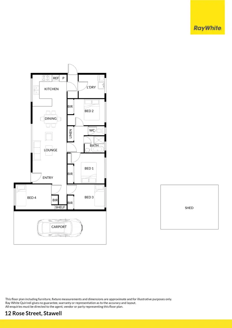 Floorplan of Homely house listing, 12 Rose Street, Stawell VIC 3380