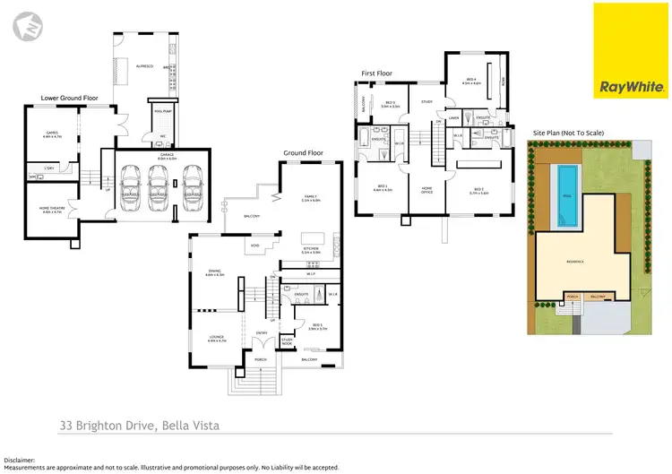 Floorplan of Homely house listing, 33 Brighton Drive, Bella Vista NSW 2153