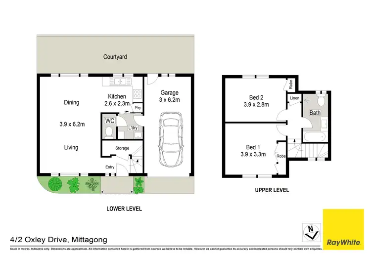 Floorplan of Homely townhouse listing, 4/2 Oxley Drive, Mittagong NSW 2575