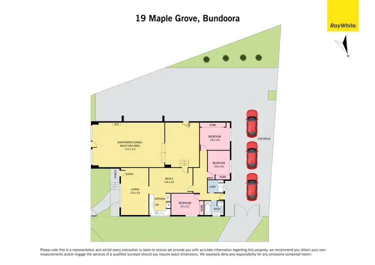 Floorplan of Homely house listing, 19 Maple Grove, Bundoora VIC 3083