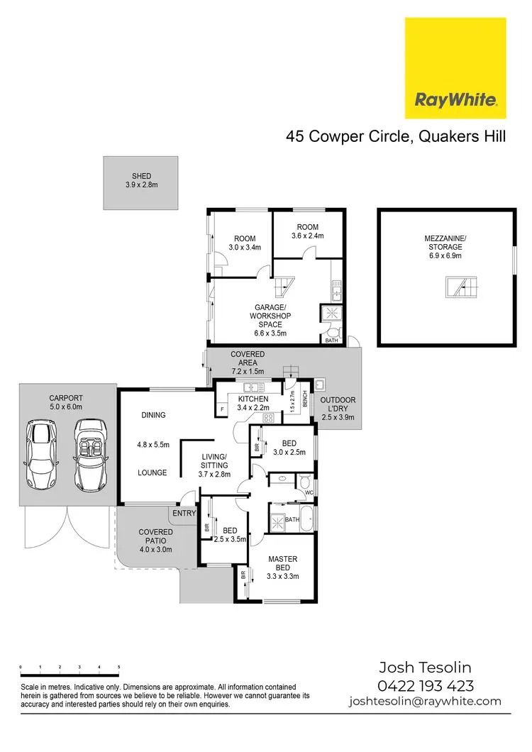 Floorplan of Homely house listing, 45 Cowper Circle, Quakers Hill NSW 2763