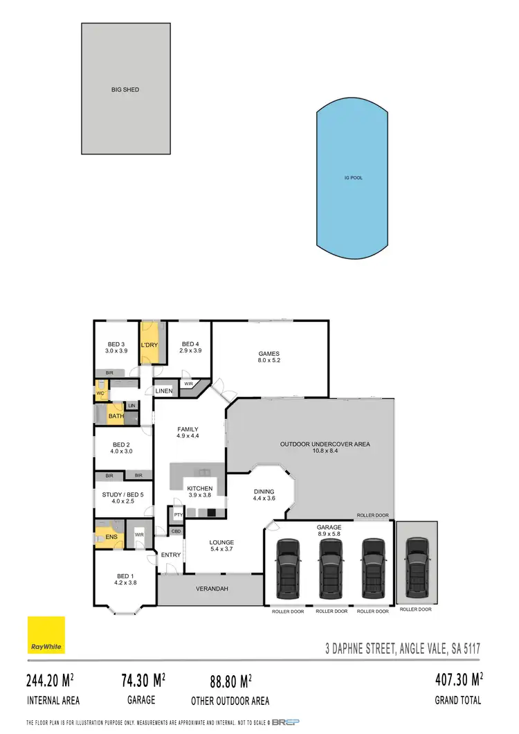 Floorplan of Homely house listing, 3 Daphne Street, Angle Vale SA 5117