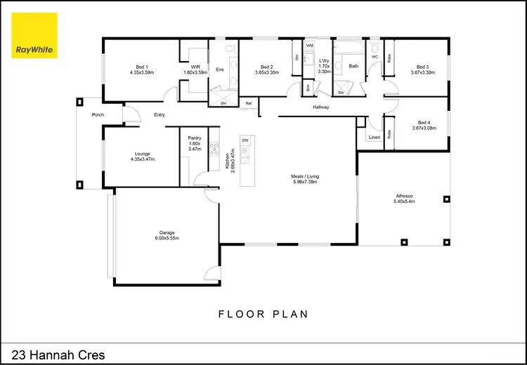 Floorplan of Homely house listing, 23 Hannah Crescent, Nagambie VIC 3608