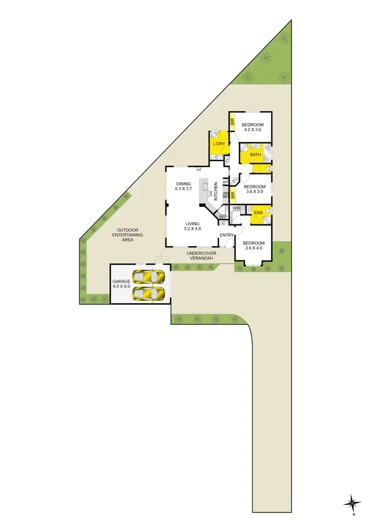 Floorplan of Homely townhouse listing, 2/11 Molesworth Drive, Highton VIC 3216