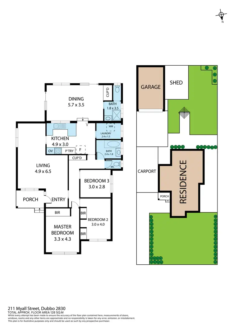 Floorplan of Homely house listing, 211 Myall Street, Dubbo NSW 2830