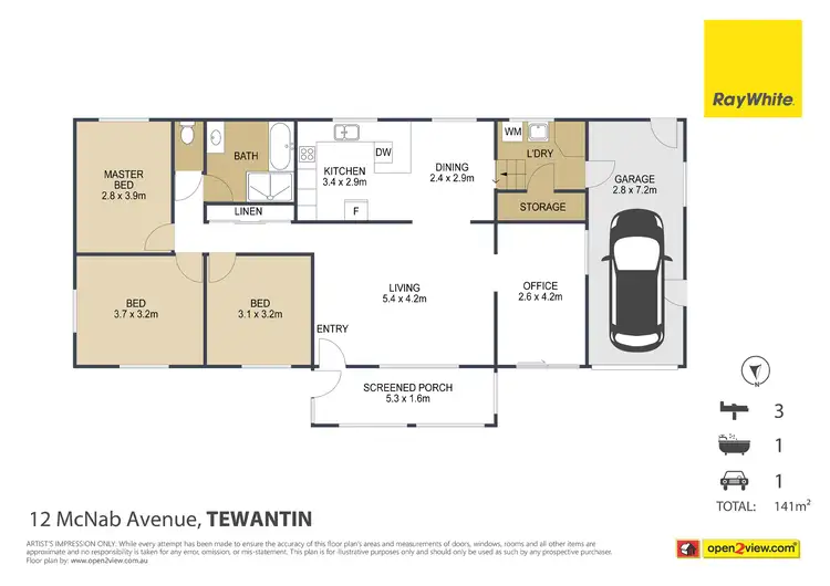 Floorplan of Homely house listing, 12 Mcnab Avenue, Tewantin QLD 4565