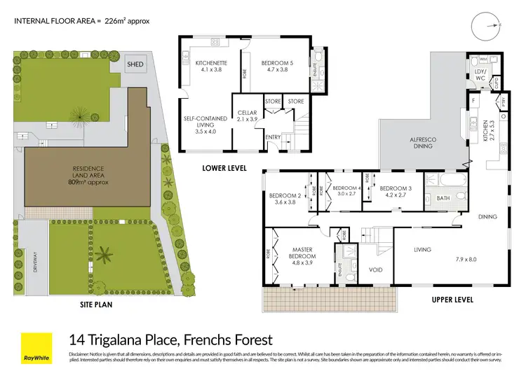Floorplan of Homely house listing, 14 Trigalana Place, Frenchs Forest NSW 2086