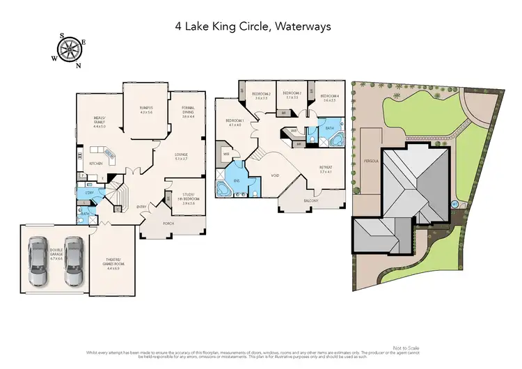 Floorplan of Homely house listing, 4 Lake King Circle, Waterways VIC 3195