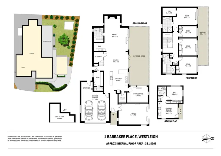 Floorplan of Homely house listing, 1 Barrakee Place, Westleigh NSW 2120