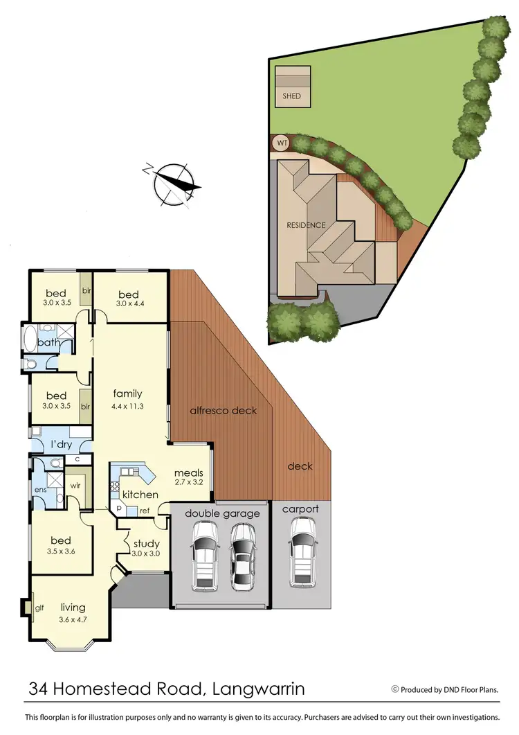 Floorplan of Homely house listing, 34 Homestead Road, Langwarrin VIC 3910