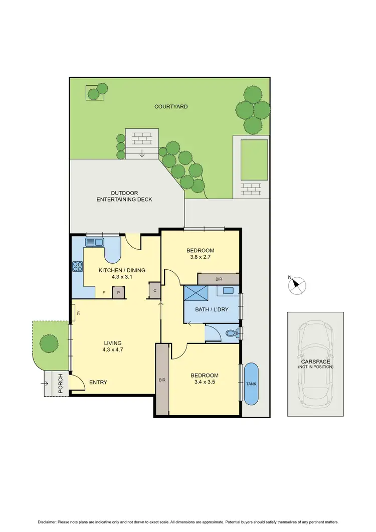 Floorplan of Homely unit listing, 4/34 Acacia Street, Glenroy VIC 3046