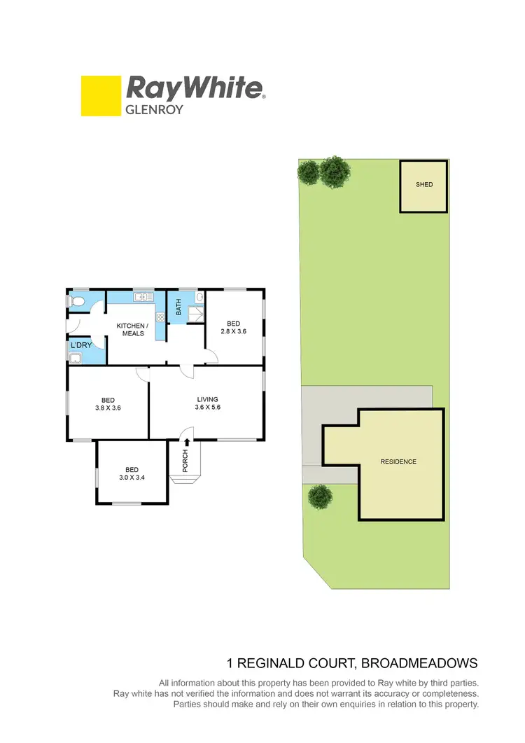 Floorplan of Homely house listing, 1 Reginald Court, Broadmeadows VIC 3047