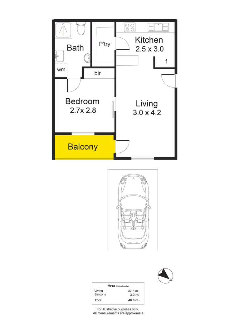 Floorplan of Homely unit listing, 7/150 Port Road, Alberton SA 5014
