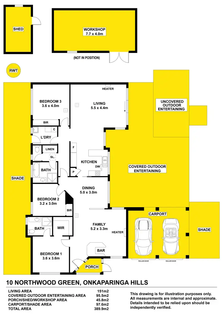 Floorplan of Homely house listing, 10 Northwood Green, Onkaparinga Hills SA 5163