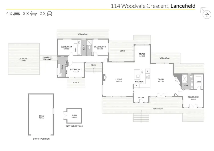 Floorplan of Homely house listing, 114 Woodvale Crescent, Lancefield VIC 3435