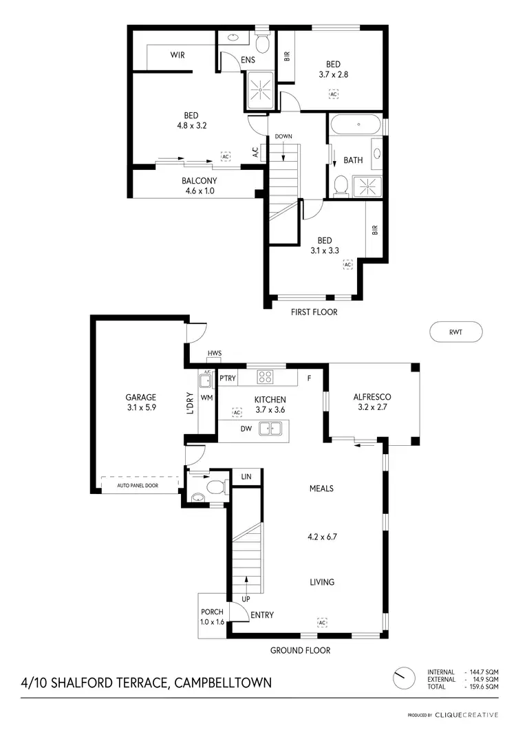 Floorplan of Homely house listing, 4/10 Shalford Terrace, Campbelltown SA 5074