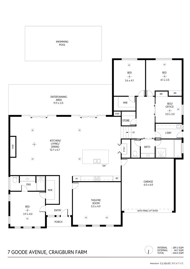 Floorplan of Homely house listing, 7 Goode Avenue, Craigburn Farm SA 5051
