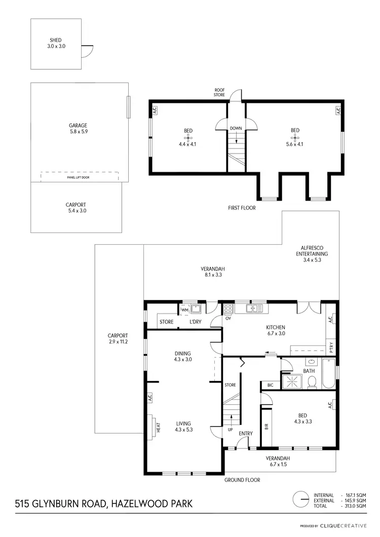 Floorplan of Homely house listing, 515 Glynburn Road, Hazelwood Park SA 5066