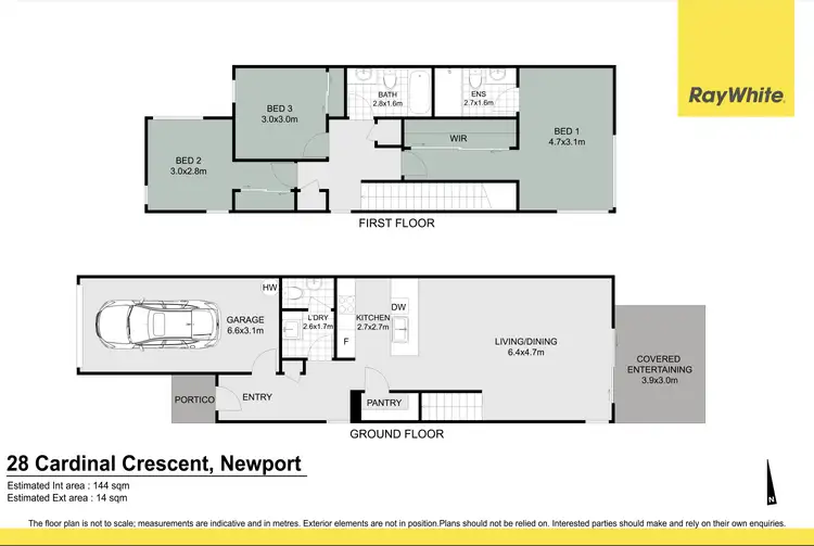 Floorplan of Homely townhouse listing, 28 Cardinal Crescent, Newport QLD 4020