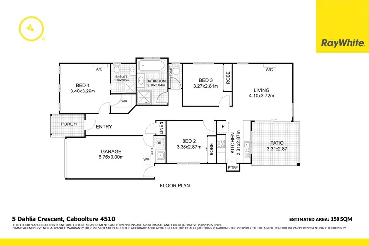 Floorplan of Homely house listing, 5 Dahlia Crescent, Caboolture QLD 4510