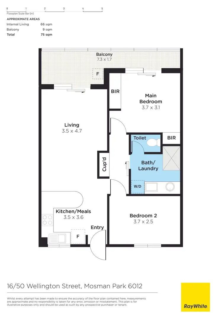 Floorplan of Homely apartment listing, 16/50 Wellington Street, Mosman Park WA 6012