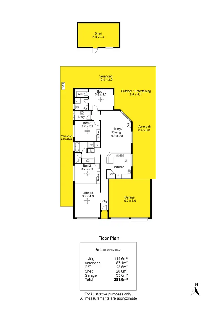 Floorplan of Homely house listing, 16 Kingswood Road, Windsor Gardens SA 5087
