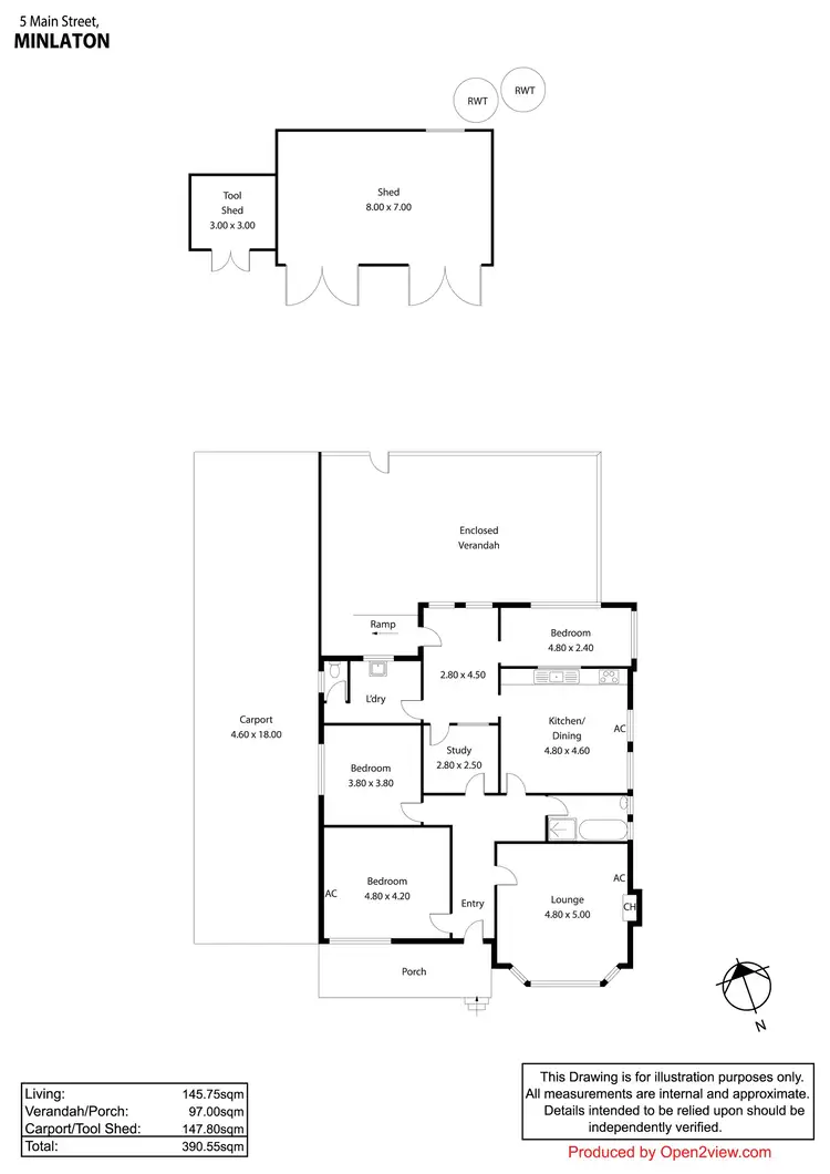 Floorplan of Homely house listing, 5 Main Street, Minlaton SA 5575
