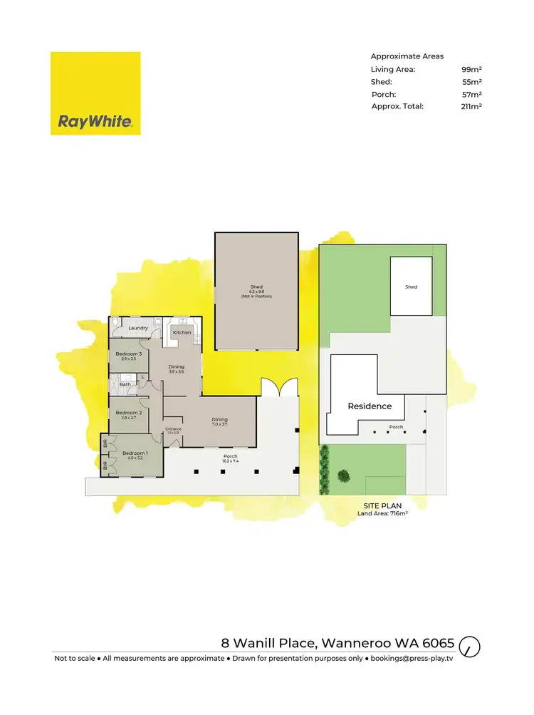 Floorplan of Homely house listing, 8 Wanill Place, Wanneroo WA 6065
