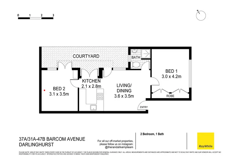 Floorplan of Homely apartment listing, 37a/31a-47b Barcom Avenue, Darlinghurst NSW 2010