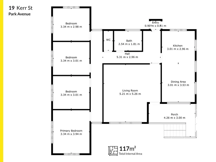 Floorplan of Homely house listing, 19 Kerr Street, Park Avenue QLD 4701